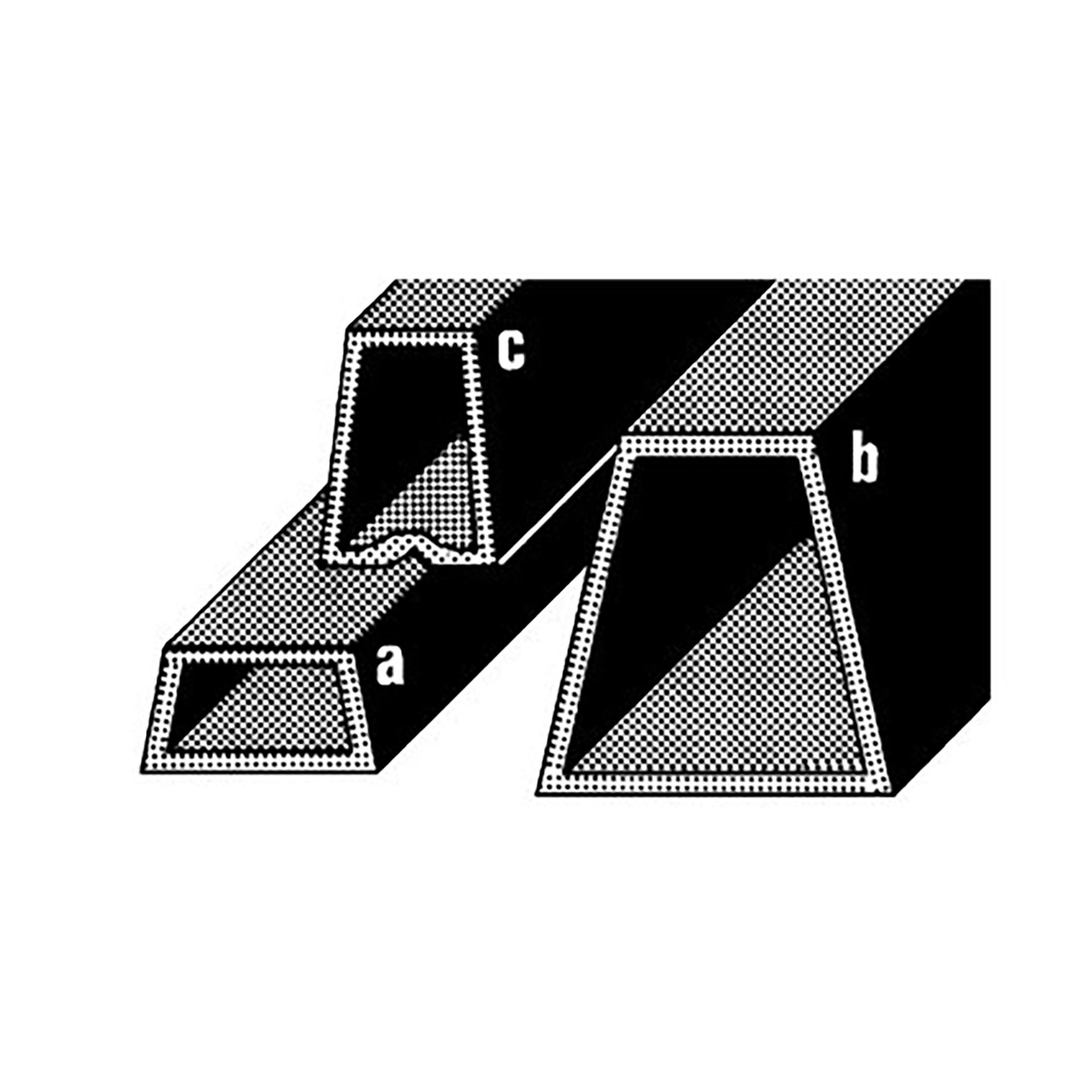 e) Trapezprofile hohl 30 x 20 x 15mm Bd. à 100 m