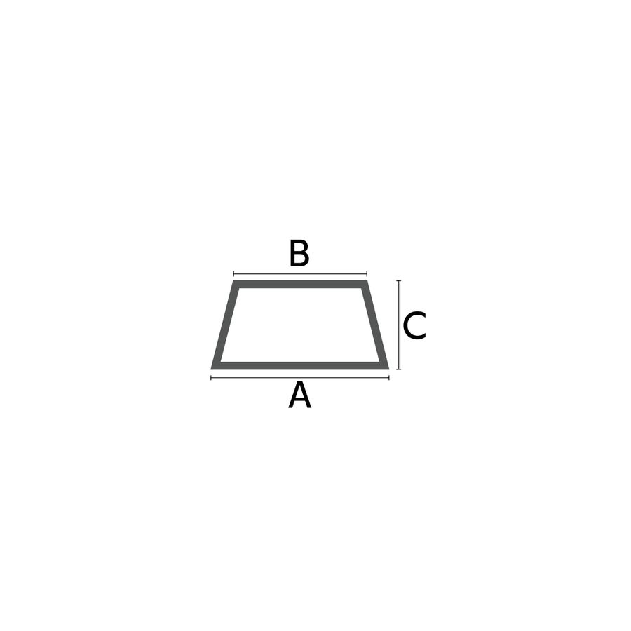 a) Trapezprofile hohl 20 x 15 x 10 mm