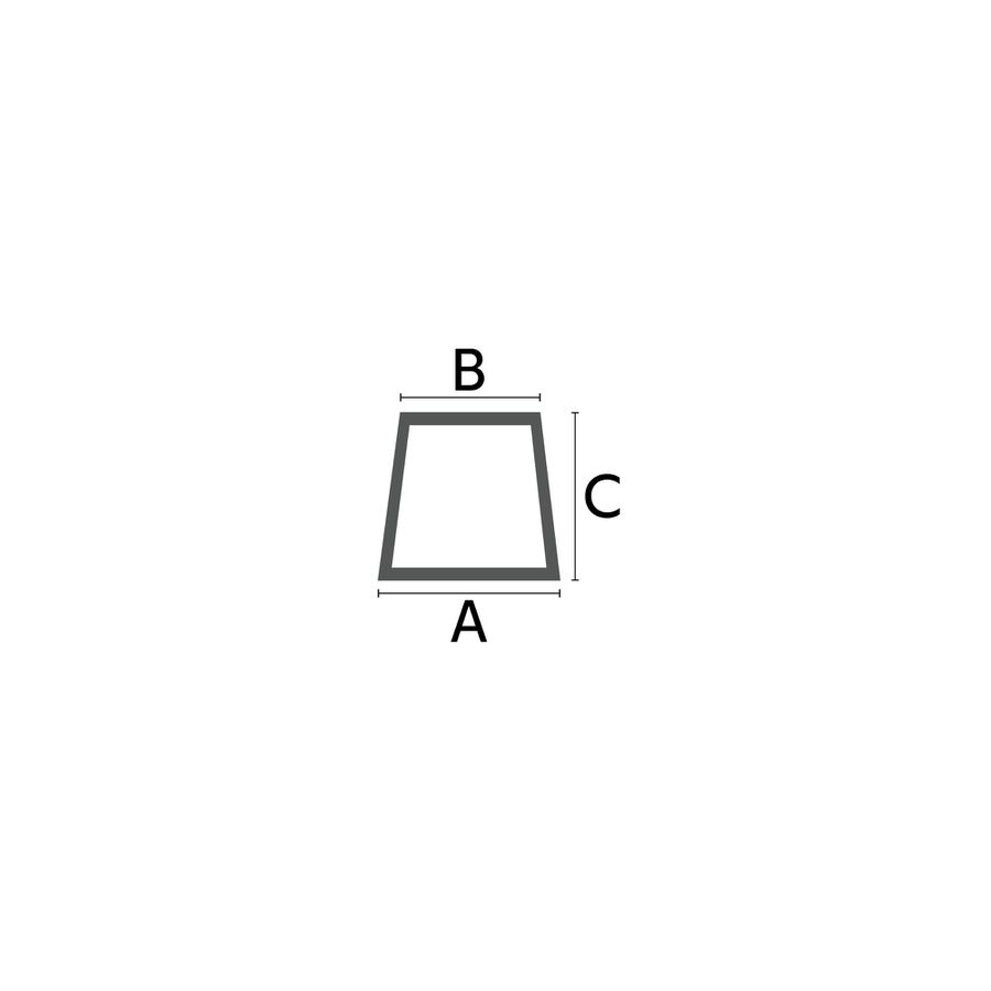 f) Trapezprofile hohl, 13 x 10 x 12mm Bd. à 50 m