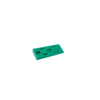 Kunststoffkeil grün 70 x 30 x 10 mm, verp. à 500 Stk.