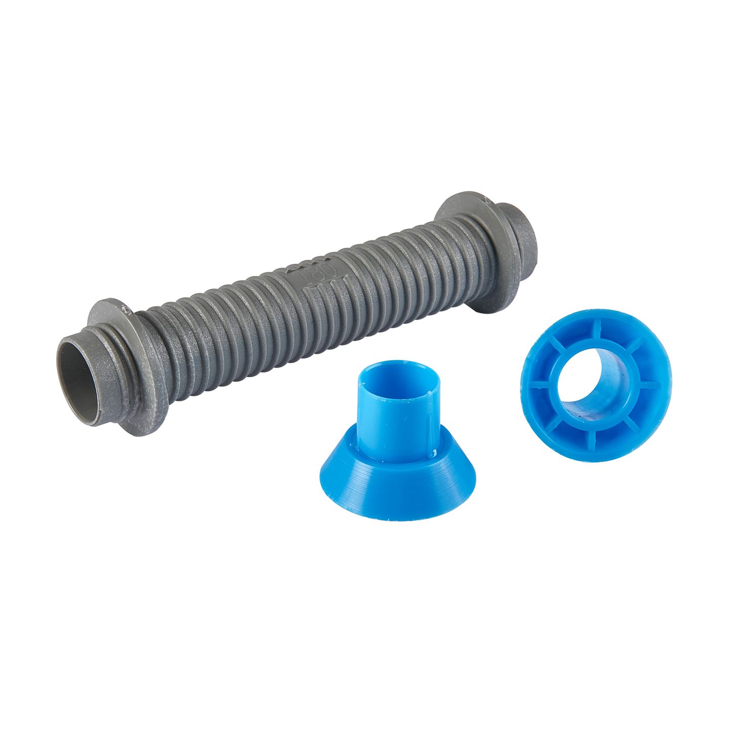 Abstandhalter mit blauen Kappen fertig montiert DM = 22 mm, L=25 cm verp. à 100 Stk.